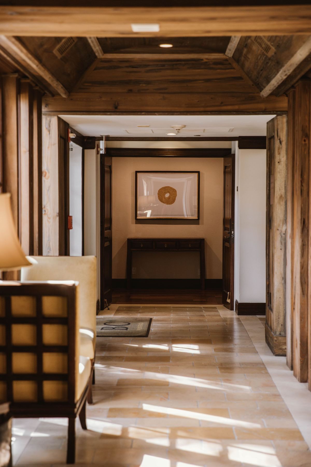 Interior hallway with traditional design at Brazilian Court