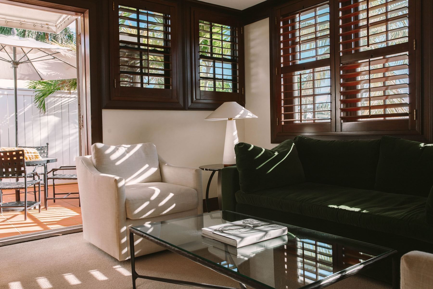 Luxury 1 Bedroom Suite with Den living room at Brazilian Court