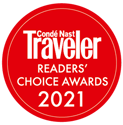 A Logo of Conde Nast Traveler's Readers at Brazilian Court